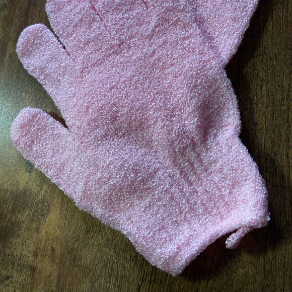NEW Exfoliating Bath Gloves, Shower Mitts, Nylon - Picture 3 of 5